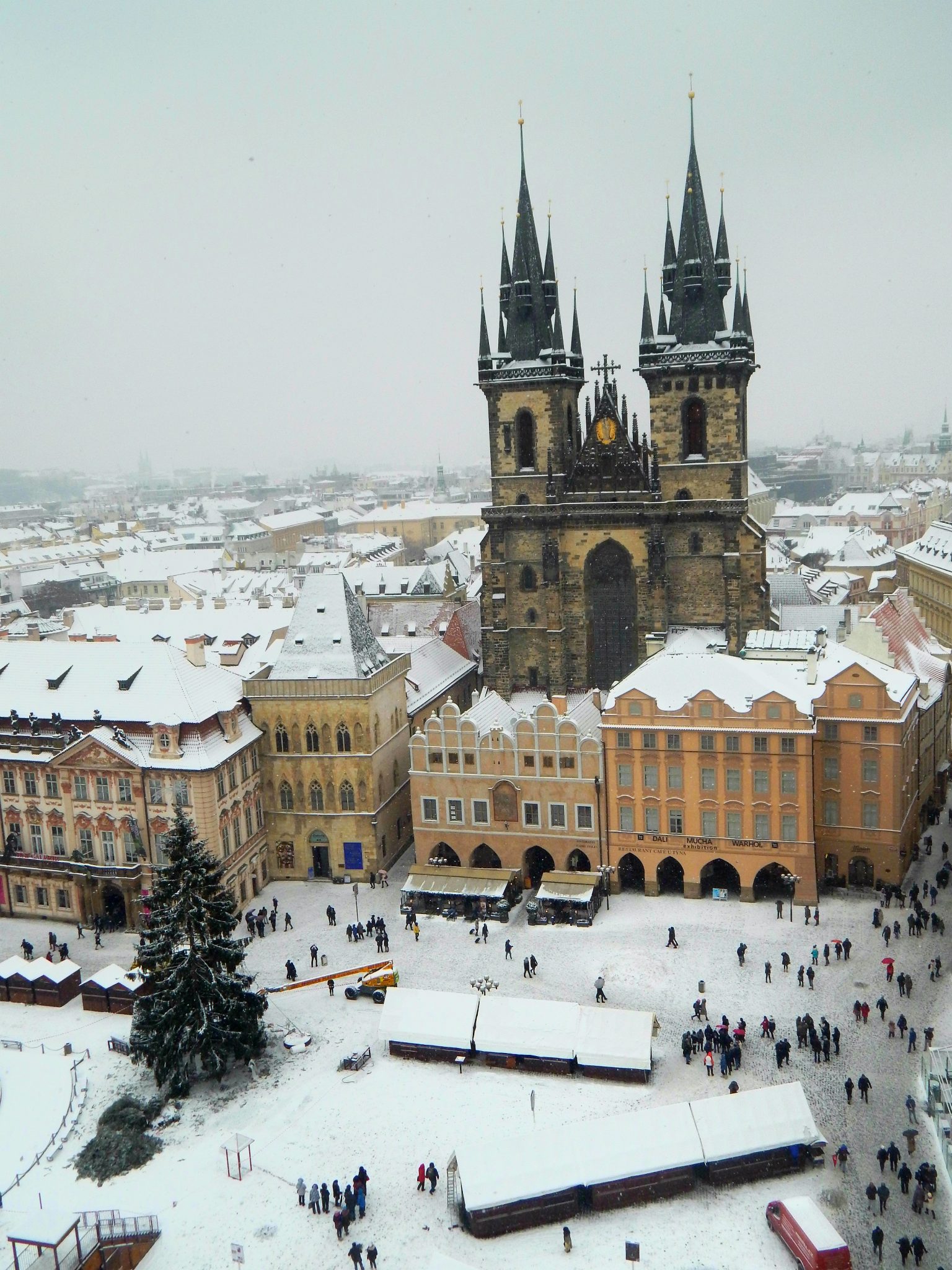 Prague When It Snows Sightseeing Scientist