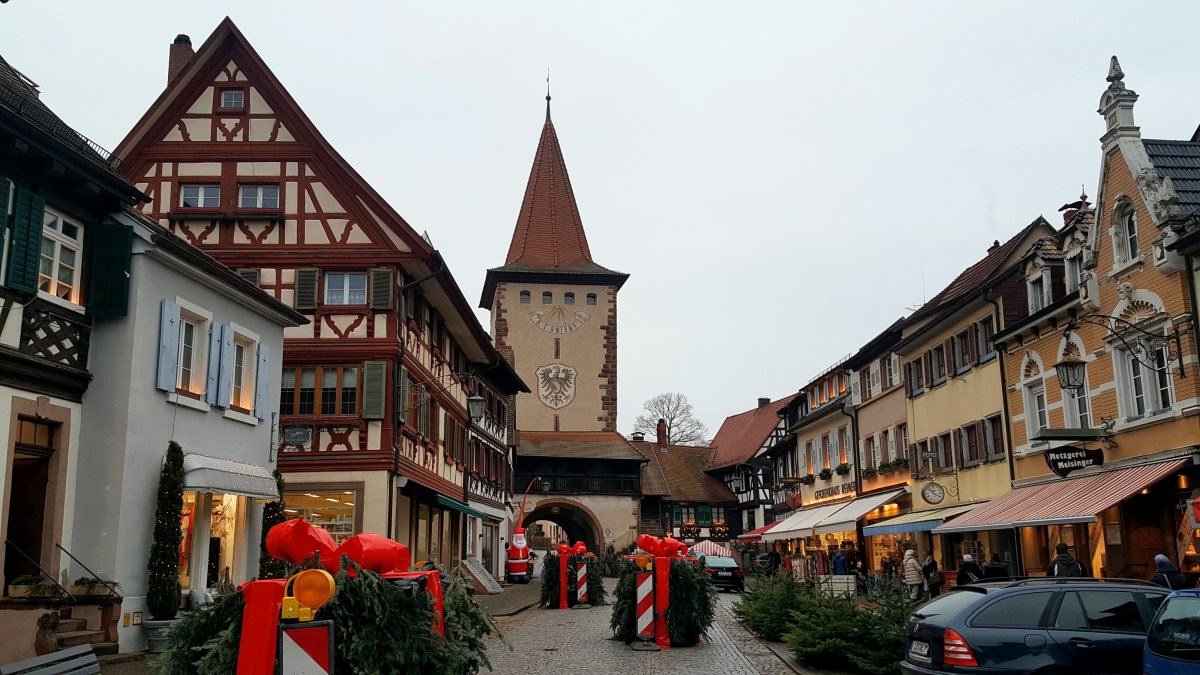 The Christmas market in Gengenbach, Germany.