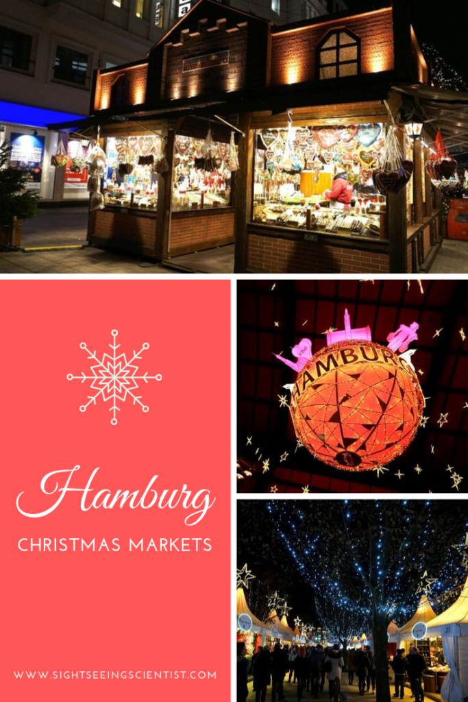 Hamburg Christmas markets pin.