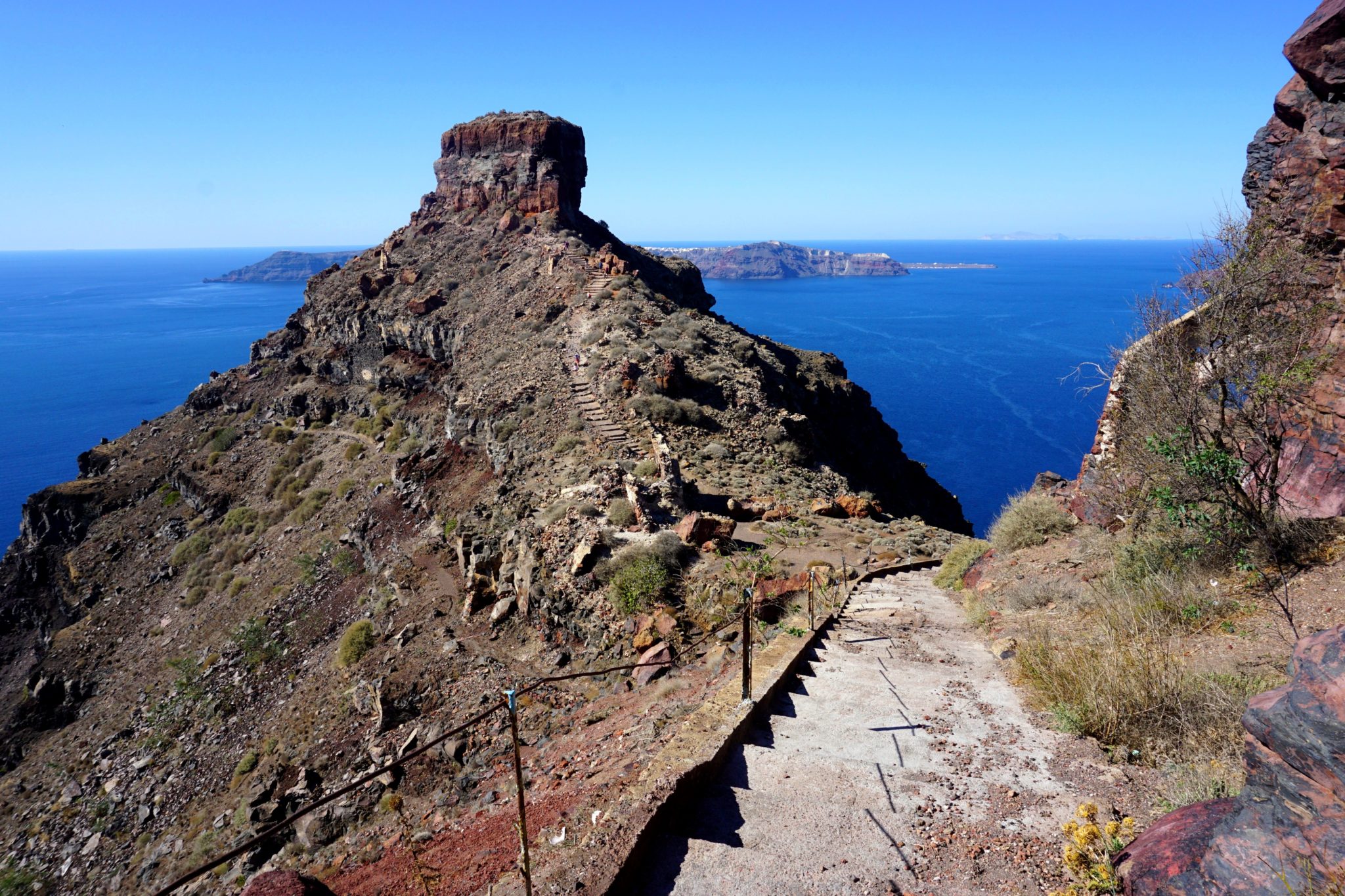 A detour from the Fira to Oia hike, but walking down to Skaros Rock is definitely worth the effort/extra time.