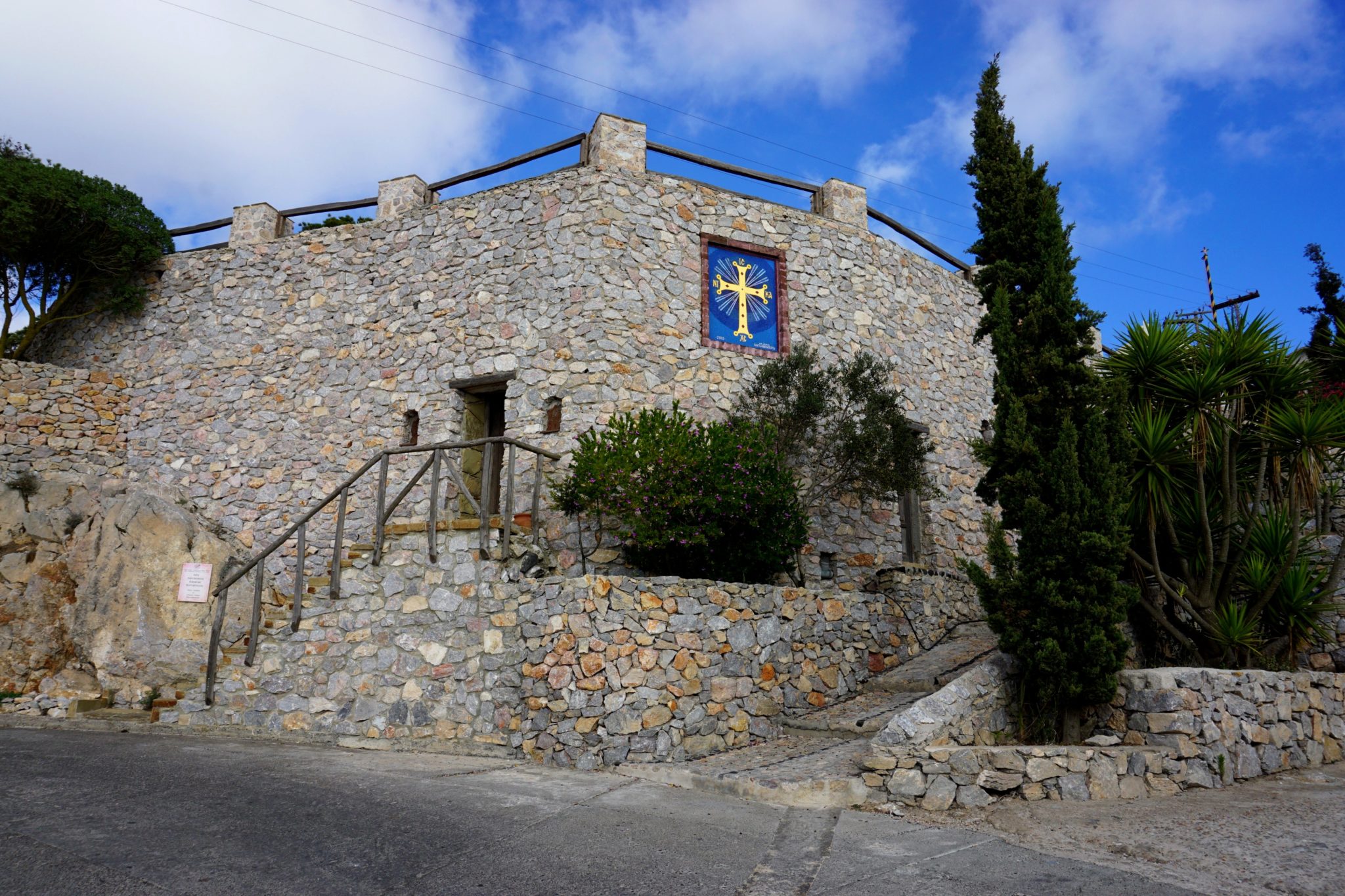 Profitis Ilias Monastery, the highest point in Santorini
