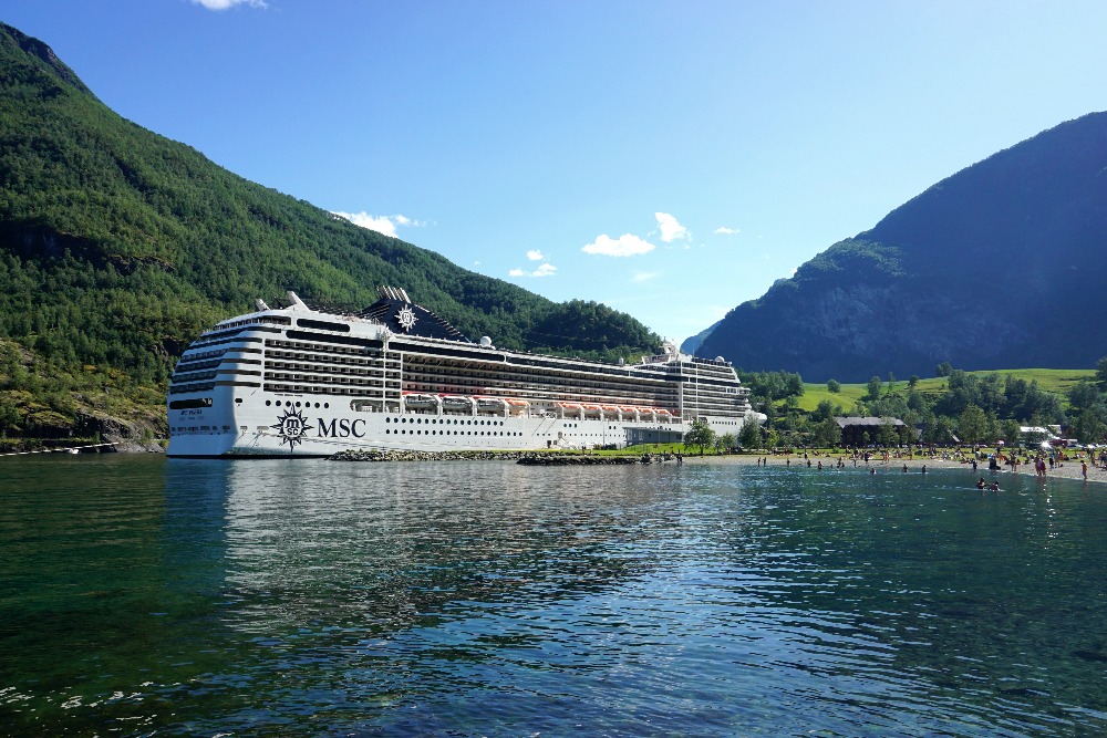 MSC Poesia in Norway.