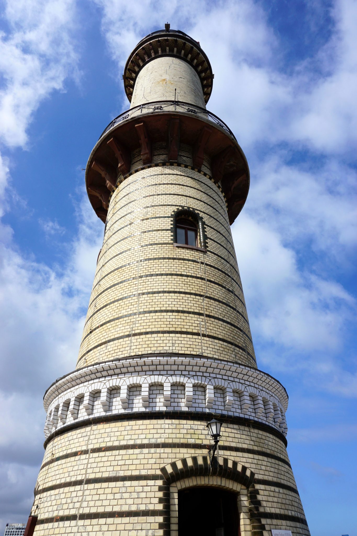The Warnemünde lighthouse.