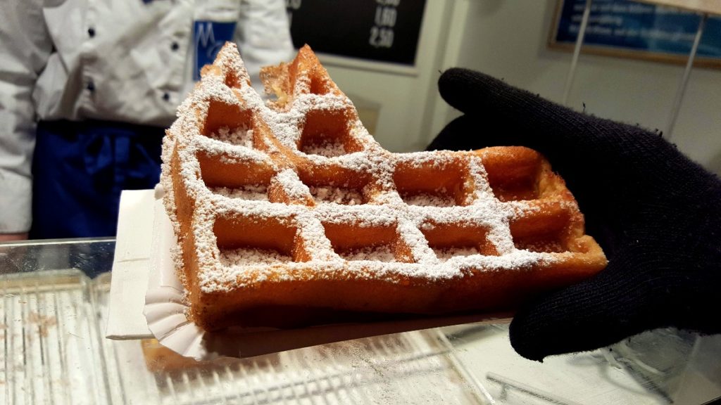 A delicious dom waffle.