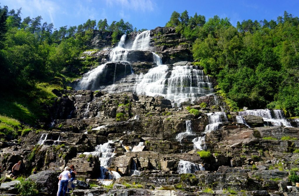 The Tvindefossen is one of the most visited natural attractions in Norway.